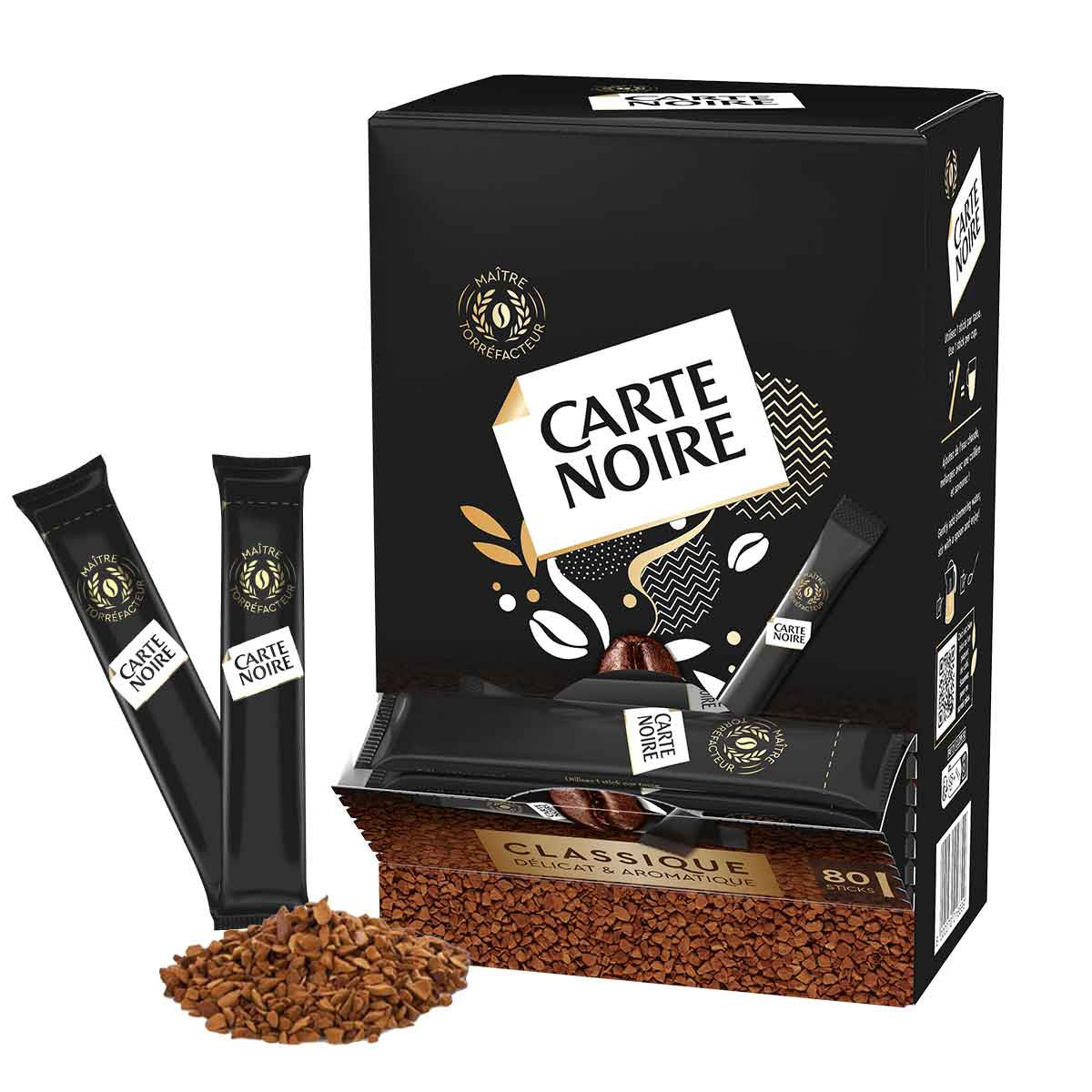 Café Soluble CARTE NOIRE 100% Arabica Sticks