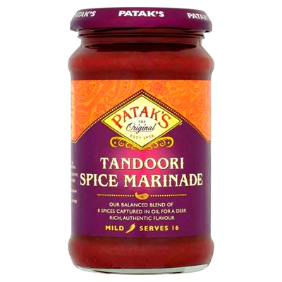 Pâte de marinade Tandoori indien doux 250ml Patak's