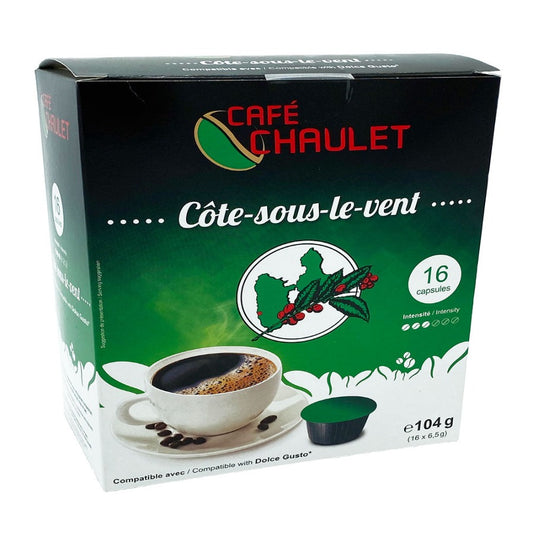 Café Chaulet Côte sous le vent en capsules pour Dolce Gusto®