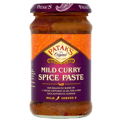 Pâte de curry indien doux 250ml Patak's