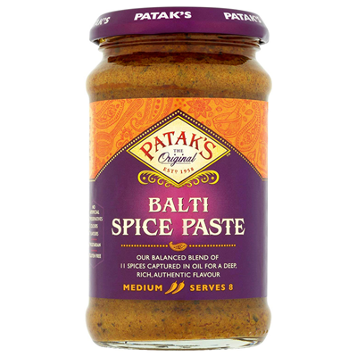 Pâte de curry indienne Balti épicé 250ml Patak's