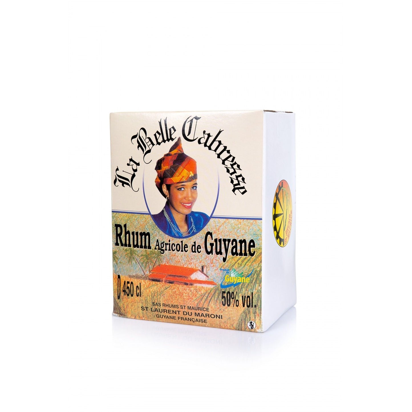 Rhum Agricole LA BELLE CABRESSE 50° - Guyane 4.5L