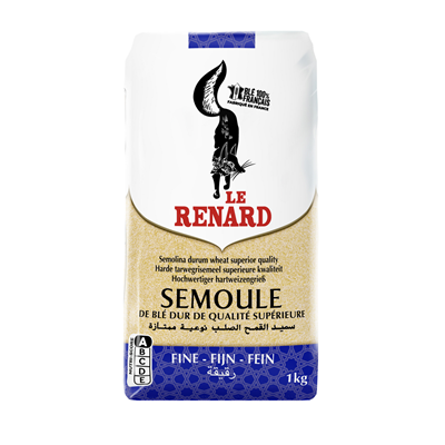 Semoule de blé Renard Qualité Supérieur 1kg