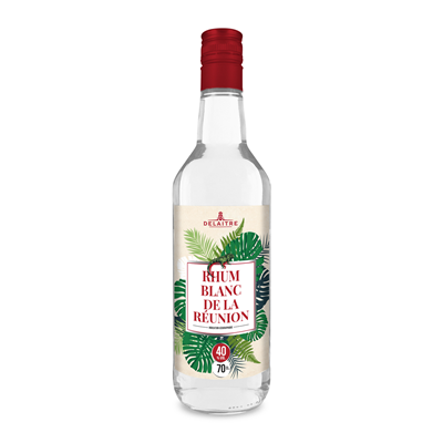 Rhum Blanc Agricole de La Réunion Delaitre 40°