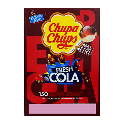 Chupa Chups Boîte présentoir Fresh Cola 150 sucettes