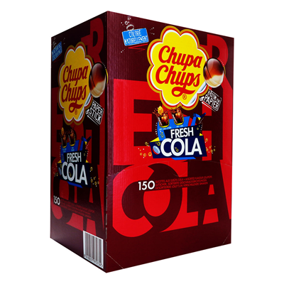 Chupa Chups Boîte présentoir Fresh Cola 150 sucettes