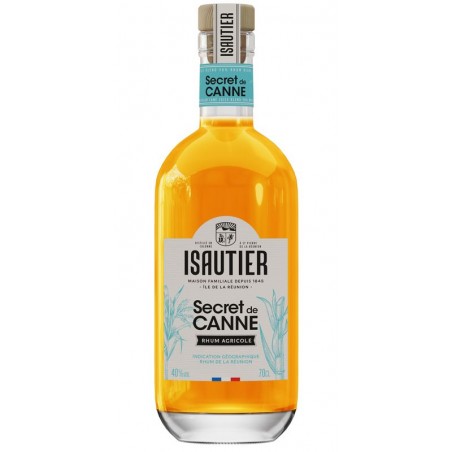 Rhum ambré SECRET DE CANNE  40° 70 cl Isautier