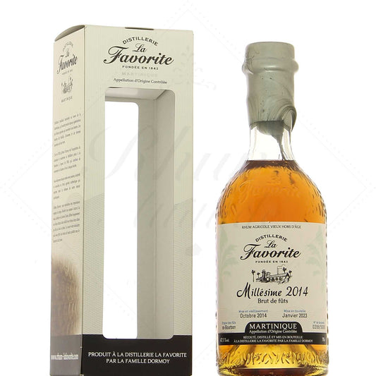 Rhum agricole La Favorite Millésime 2014, rhum vieux agricole 70cl 46° - Martinique