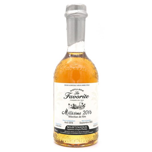 Rhum agricole La Favorite Millésime 2016, rhum vieux agricole 70cl 46° - Martinique