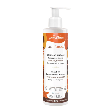 Leave-in sans rinçage BLACK CASTOR OIL & SAPOTE 240ml Activilong