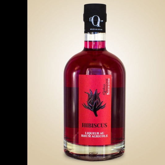 Liqueur de rhum à la fleur Hibiscus Délice de Guyane