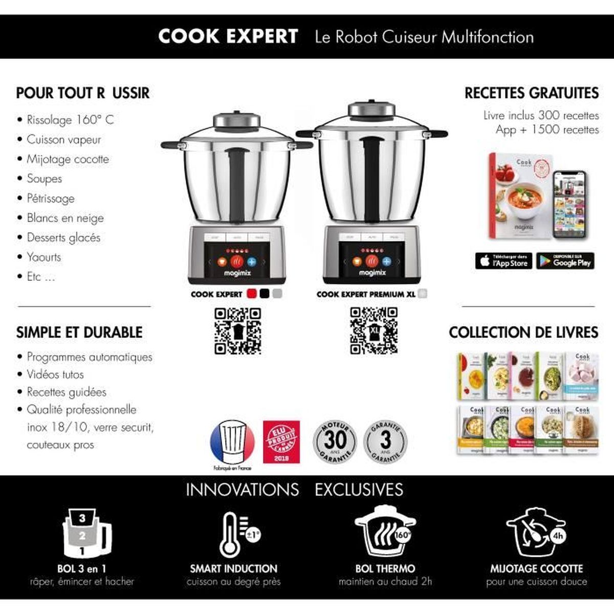 Robot ménager multifonctions Magimix Cook Expert Premium XL Argent