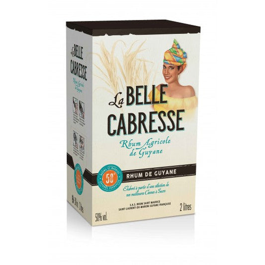 Rhum Agricole LA BELLE CABRESSE 50° - Guyane - 2L