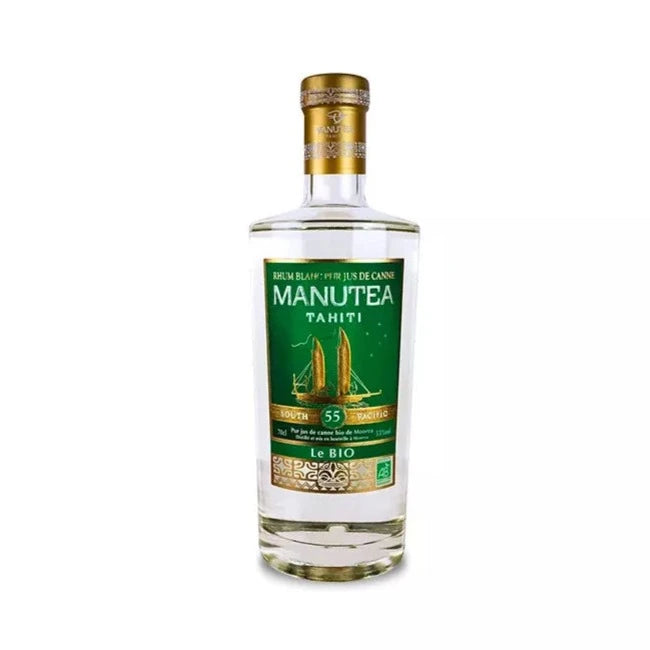 Rhum blanc agricole MANUTEA BIO 55° - 70cl Tahiti