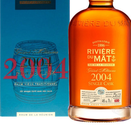 Rhum RIVIÈRE DU MAT-  Rhum hors d'âge - Single cask - Millésime 2004 - 70cl - 46°