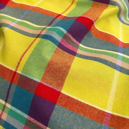 Tissus Madras Antillais Guadeloupe - par 50cm - 7 coloris - 150g/m2