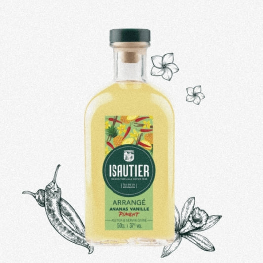 Rhum Arrangé Ananas Vanille Piment 40° ISAUTIER 50cl