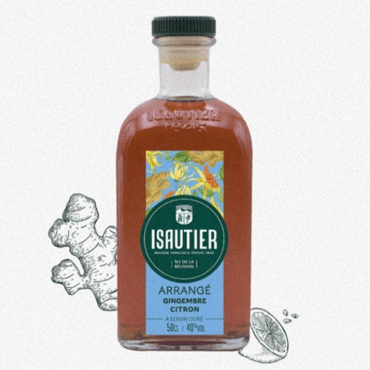 Rhum arrangé Gingembre Citron Isautier 50cl