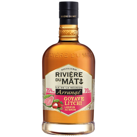 Rhum arrangé Goyave Litchi Rivière du Mât 70cl