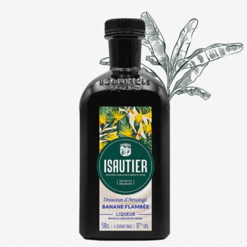 Rhum Douceur D’Arrangé Banane flambée 17° ISAUTIER 50cl