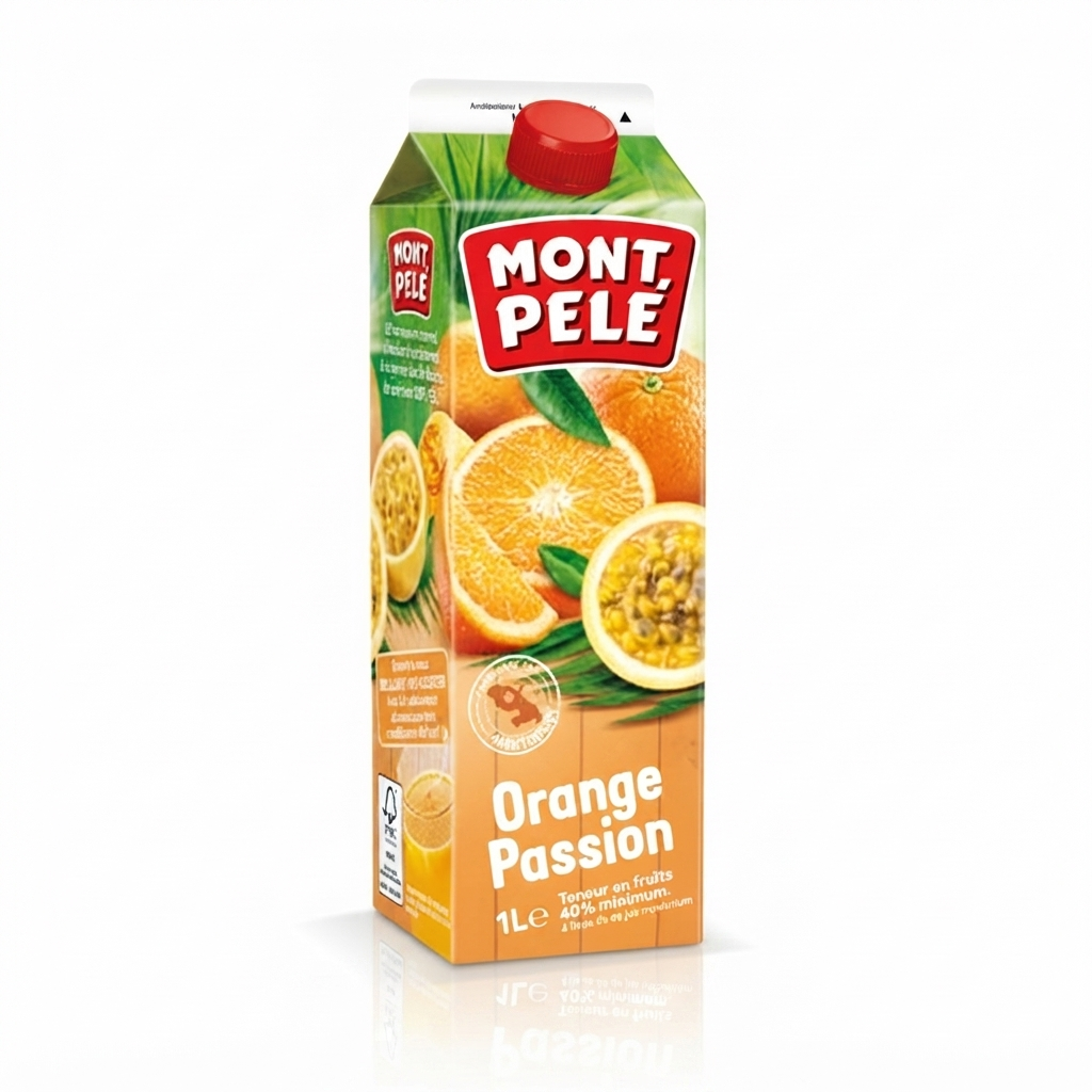 Nectar Orange Passion 1L Mont Pelé Martinique
