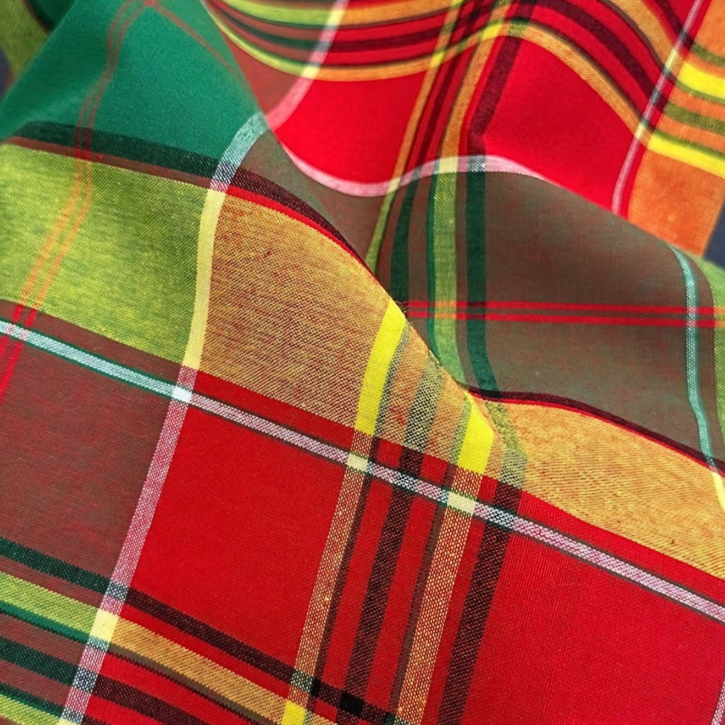 Tissus Madras Antillais Guadeloupe - par 50cm - 7 coloris - 150g/m2