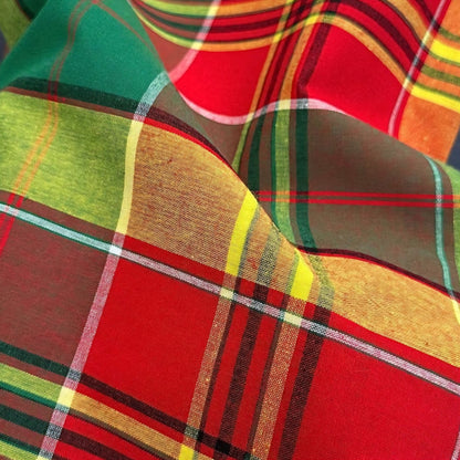 Tissus Madras Antillais Guadeloupe - par 50cm - 7 coloris - 150g/m2