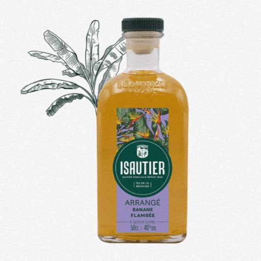 Rhum Arrangé Banane Flambée 40° ISAUTIER 50cl