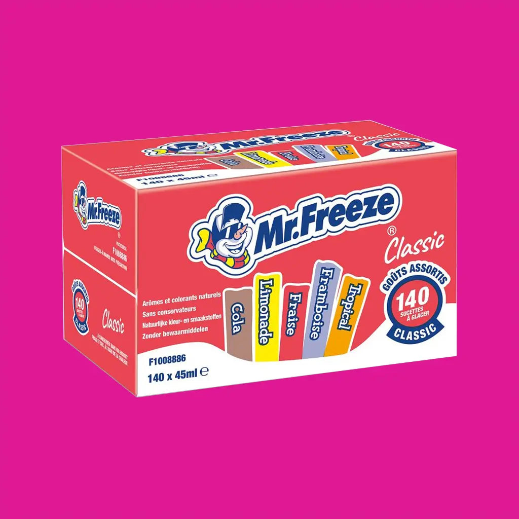Mister Freeze sucettes à glacer Classic 140×45ml