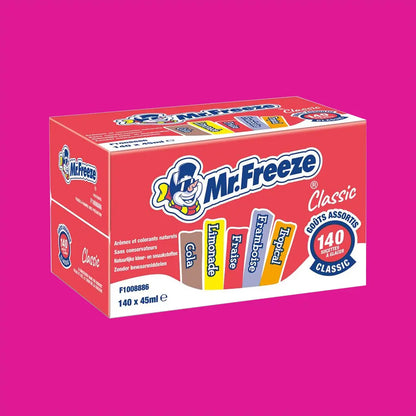 Mister Freeze sucettes à glacer Classic 140×45ml