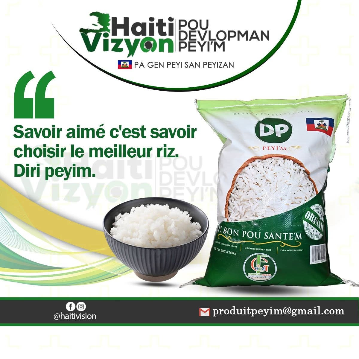 Riz Jasmin Blanc DP Haiti 8kg