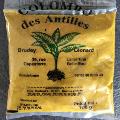 Poudre de colombo des Antilles 100g