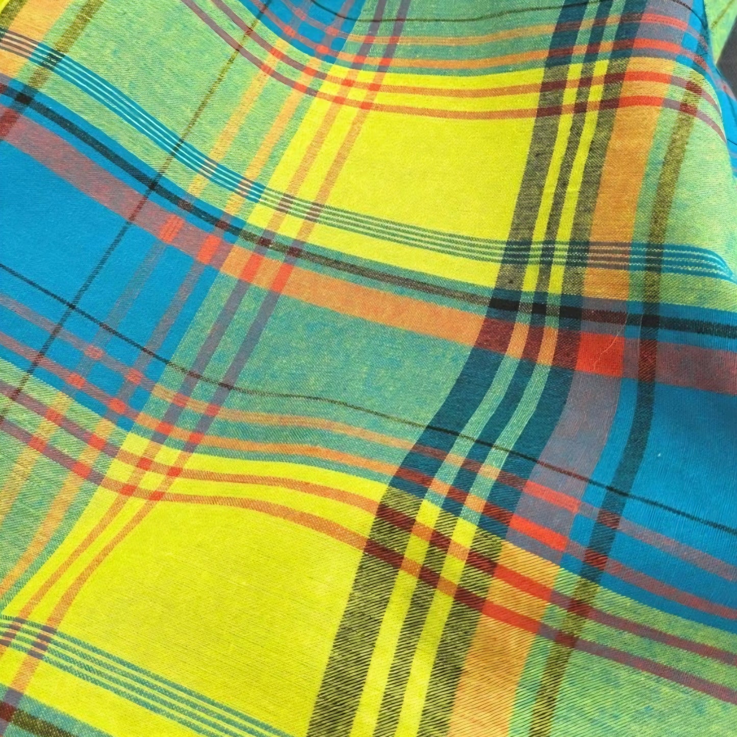 Tissus Madras Antillais Guadeloupe - par 50cm - 7 coloris - 150g/m2