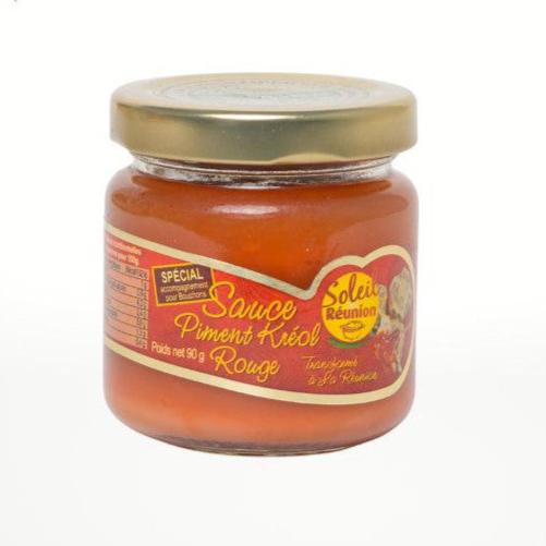 Sauce piment kréol rouge bouchon 90g Soleil Reunion