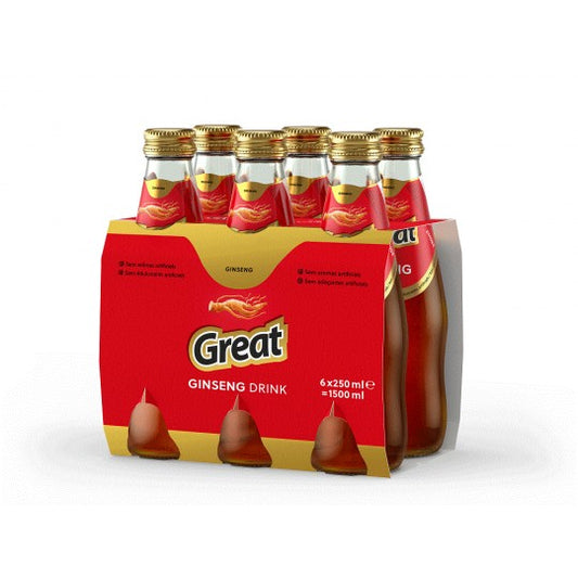 Boisson Great Ginseng bouteille 250ml pack