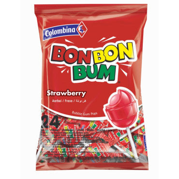 Sucettes Bonbon Bum Fraise - Colombina