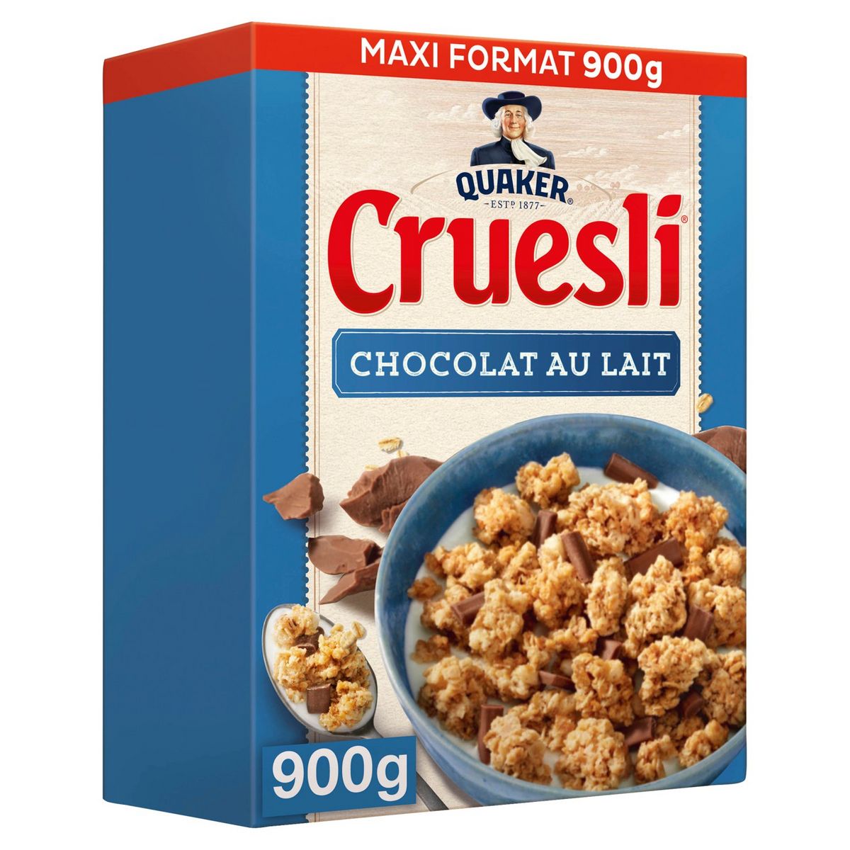 Quaker Céréales Complètes Chocolat au lait , 900g