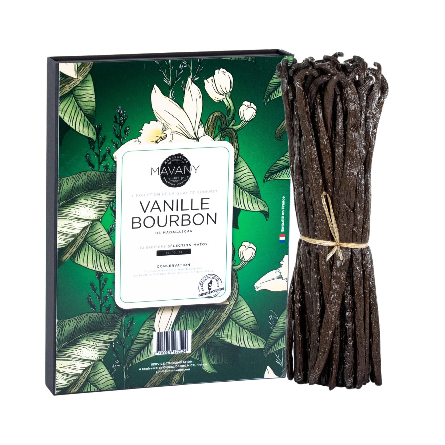 Gousses de VANILLE DE MADAGASCAR/BOURBON - Qualité gourmet Lot de 10