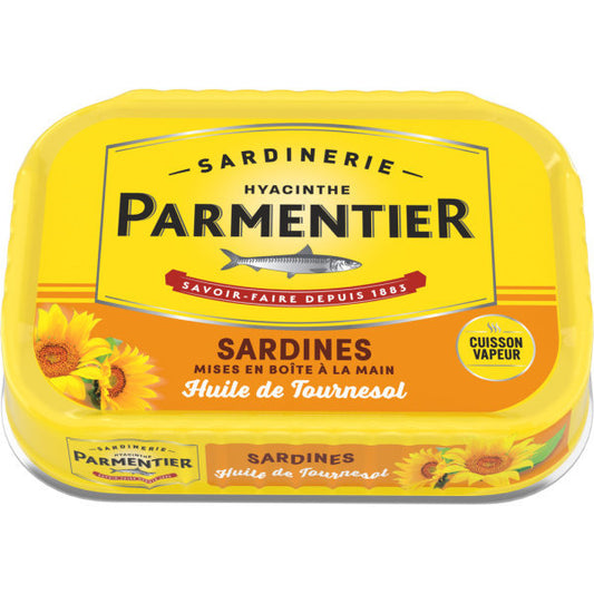 Sardines à l'huile de tournesol Parmentiers 135g