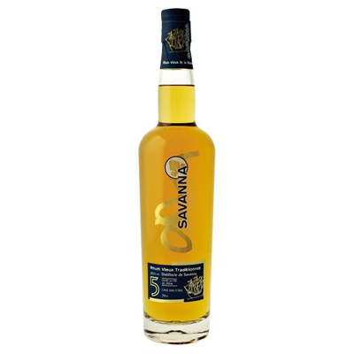 Rhum savanna 5 ans traditionnel 43° 70cl