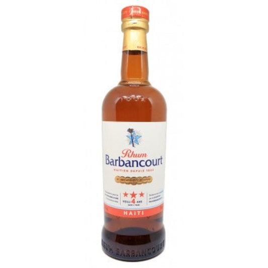 Rhum Barbancourt d'Haïti 3 étoiles 4 ans 43° 70cl