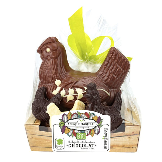 La farandole de poules au chocolat Bio et équitable