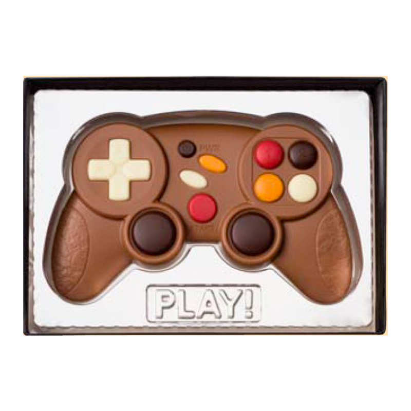 Manette de jeux vidéo au chocolat au lait