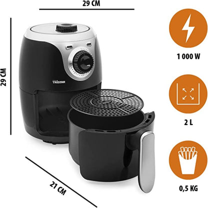 Friteuse sans huile Airfryer Tristar FR-6980 - 500 g de frites - 2 L - Panneau de contrôle analogique