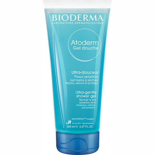 Gel Douche Ultra-Douceur - Peaux Sensibles Normales à Sèches, 100ml Atoderm Bioderma