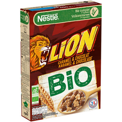 Céréales BIO caramel chocolat 400 g Lion