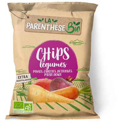 Chips patate douce BIO sachet 80 g La Parenthèse Bio