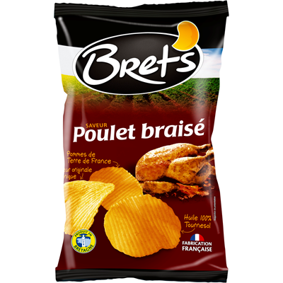 Chips poulet braisé 125 g Bret's