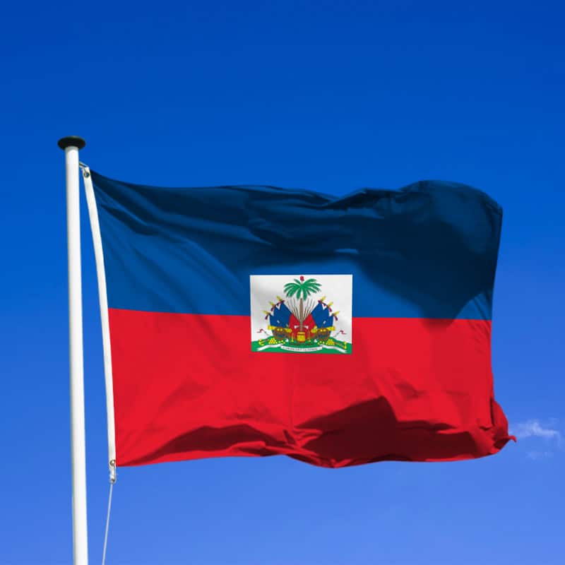 Drapeau Indépendant Haiti 20.3L x 15