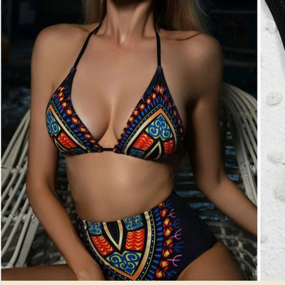 Maillot De Bain 2 pièces créole multicolore